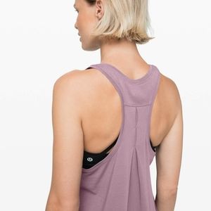 NWT Lululemon Love Tank Pleated Frosted Mulberry